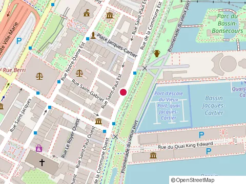 Location of Qdc Burger at 109 de la Commune St W, Montréal