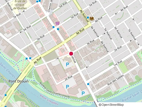 Location of Québec Jewelry School at 299 3E Ave, Québec