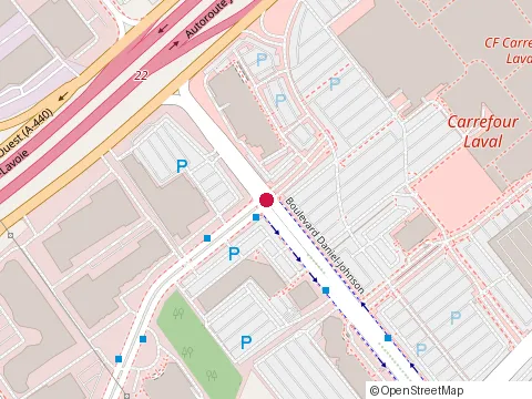 Location of Quesada Burritos & Tacos at 2618 Boulevard Daniel-Johnson, Laval