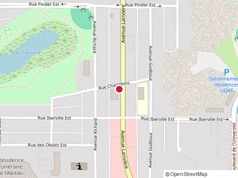 Location of Raiddat at 418 avenue Larivière, Rouyn-Noranda