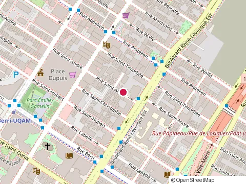 Emplacement de Recording Arts Canada|Institut d'Enregistrement du Canada au 1207 Rue Saint-Andre, Montréal