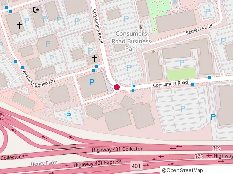 Location of Modern Angels Healthcare Agency at 1200-251 Consumers Rd, North York