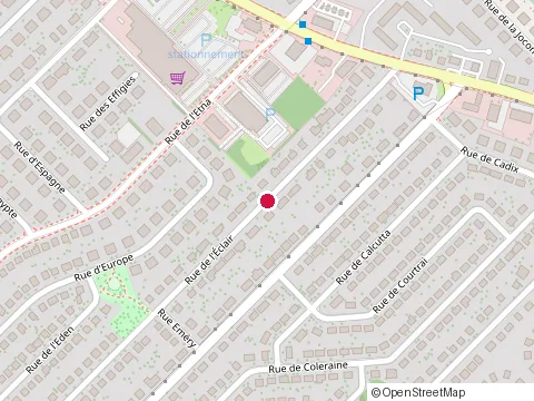 Location of Réno Dm Inc at 1105 Rue du Castor, Québec