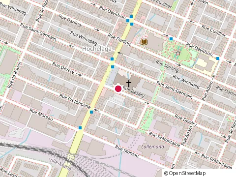 Location of Répit Providence at 1855 rue Dézéry, Montréal