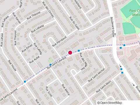 Location of Residences Spm at 95 Rue Saint-Laurent # E, Saint-Eustache