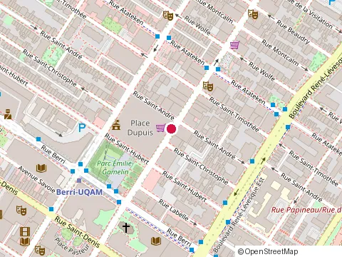 Location of Restauranat Ban Thai at 862 Rue Sainte-Catherine E, Montréal