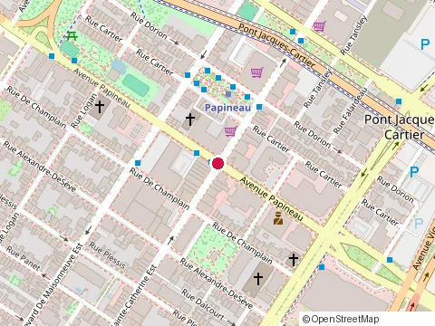 Location of Restaurant 30 Juin at 1694 St Catherine St E, Montréal