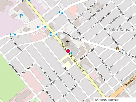 Location of Restaurant Alentours at 715 Saint-Bernard St, Québec