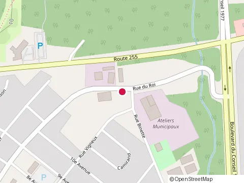 Location of Restaurant Aphrodyte Enr at 390 Rue du Roi, Asbestos