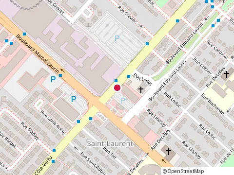 Location of Restaurant Arahova Livraison at 1814 boulevard de la Côte-Vertu, Montréal