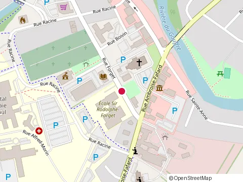 Location of Restaurant Bar Coeur de Loup at 10 Rue Forget, Baie-Saint-Paul