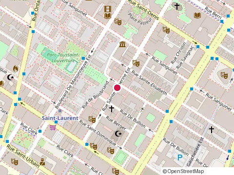 Emplacement de Restaurant Baton Rouge au 160 Rue Sainte-Catherine E, Montréal