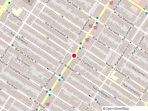Location of Restaurant Bungalow at 1279 Avenue du Mont-Royal E, Montréal