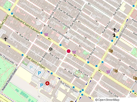 Location of Restaurant Burger Royal at 3820 boulevard Saint-Laurent, Montréal