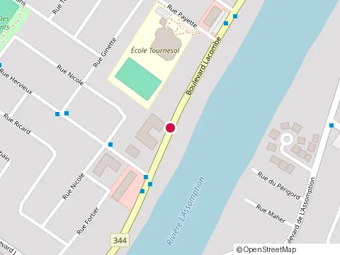 Location of Restaurant Chez Lina at 579 Rue Notre-Dame # B, Le Gardeur