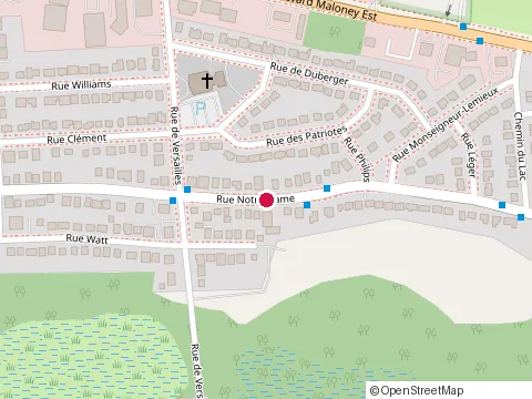 Location of Restaurant Chez Nano at 651 Rue Notre-Dame, Gatineau