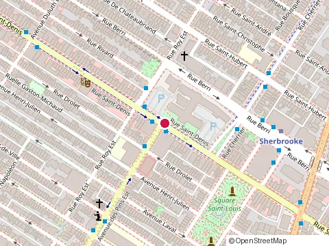 Location of Restaurant d Lafleur Inc at 3620 Rue Saint-Denis, Montréal