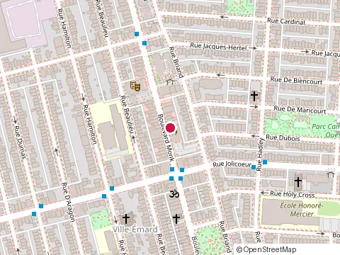 Location of Restaurant Deli Green Stop at 6150 boulevard Monk, Montréal
