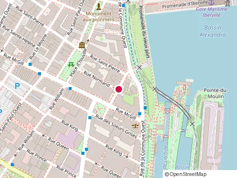 Location of Restaurant Dna at 355 Rue Marguerite-d'Youville, Montréal