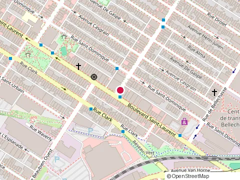 Location of Restaurant Gus at 38 Rue Beaubien E, Montréal
