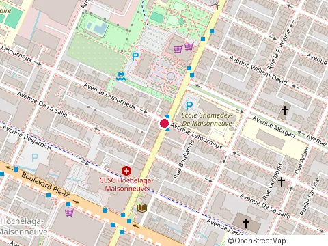 Location of Restaurant Hélicoptère at 4255 Ontario St E, Montréal