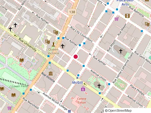 Location of Restaurant Japonais Sushi at 2025 Av Union, Montréal