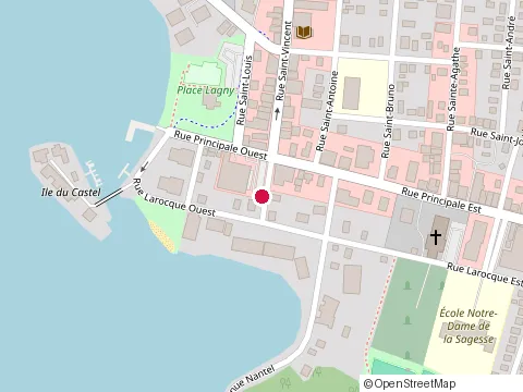 Location of Restaurant la Chaumiere at 15 Rue Principale E, Sainte-Agathe-des-Monts