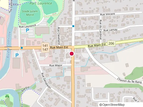 Location of Restaurant la Place at 20 Rue Saint-Jacques S, Coaticook