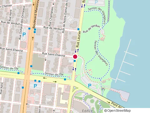 Location of Restaurant la Tour Eiffel at 131 Rue Laurier, Hull