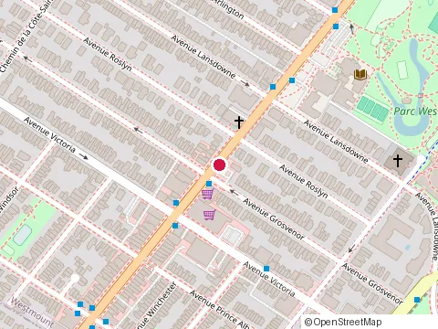 Location of Restaurant la Transition Inc at 4785 Rue Sherbrooke O, Westmount