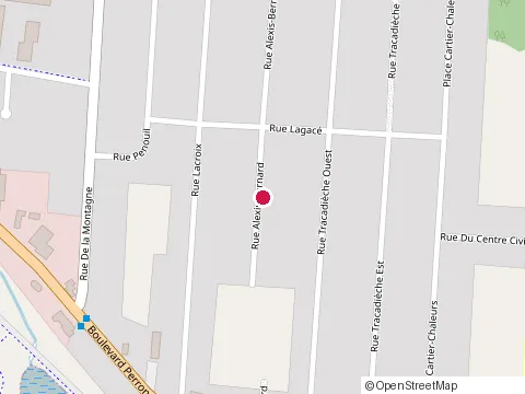 Location of Restaurant le Bleu Marine at 203 Rue du Quai, Carleton