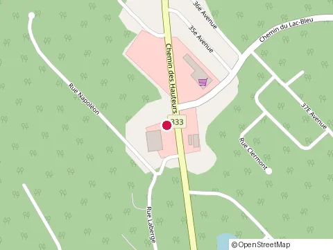 Location of Restaurant le Clair de Lune at 981 chemin des Hauteurs, Saint-Hippolyte