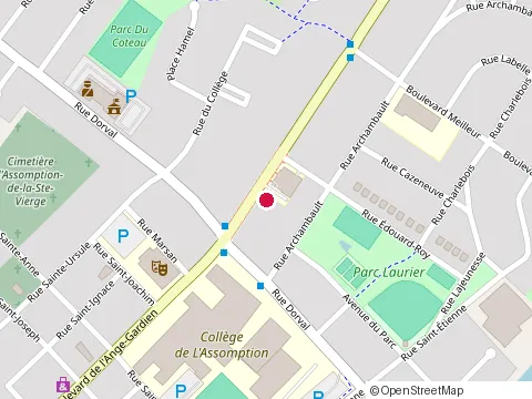 Location of Restaurant le Coup Monté, À l'Assomption, Vins & Cocktails at 312 Bd de l'Ange-Gardien, L'Assomption