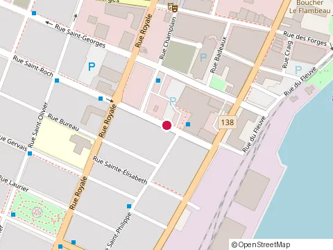 Location of Restaurant le Gueridon at 275 Rue Saint-Roch, Trois-Rivières
