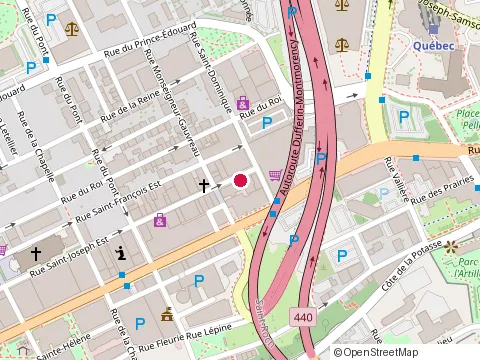 Location of Restaurant le Pot au Feu at 835 Rue St-Joseph E, Québec