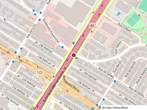 Location of Restaurant le Provencher at 4252 boulevard Metropolitain E, Saint-Léonard