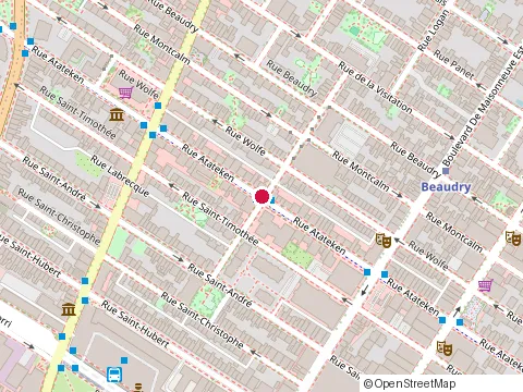 Location of Restaurant le St-Charles at 1799 Rue Amherst, Montréal