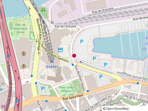 Location of Restaurant le Surf at 155 Rue Abraham-Martin, Québec
