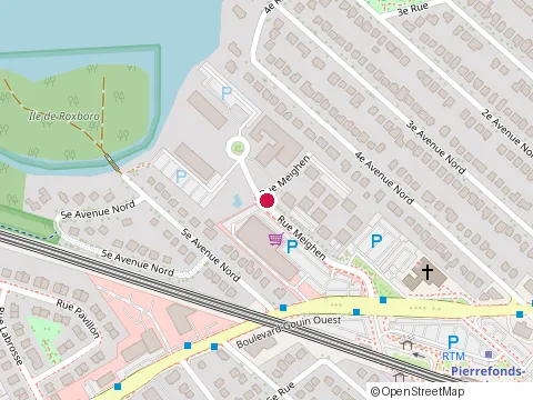Location of Restaurant les Trois Arches at 11131 Rue Meighen, Pierrefonds
