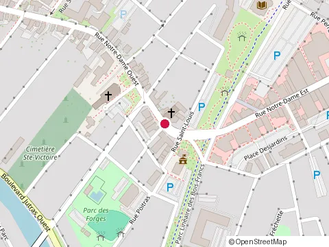 Location of Restaurant Maxime at 49 Rue Notre Dame O, Victoriaville