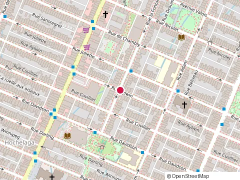 Location of Restaurant Monique at 1604 Rue Aylwin, Montréal
