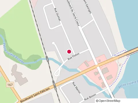 Location of Restaurant Ô Mets Chinois at 1005 Boulevard Sacré Coeur, Saint-Félicien