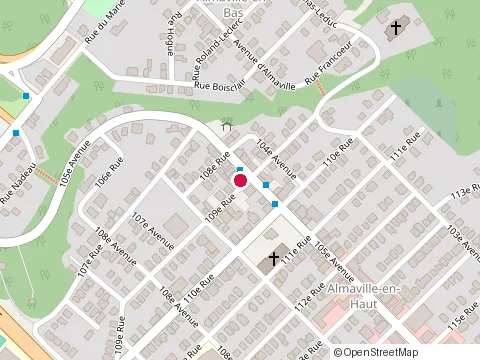 Location of Restaurant Olympic Pizzeria at 879 105E Avenue, Shawinigan