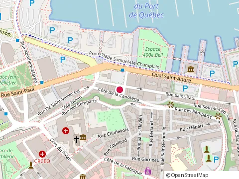 Location of Restaurant Peche Veniel at 233 Rue Saint-Paul, Québec