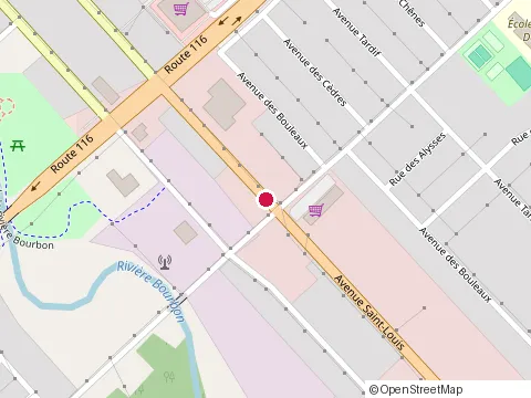 Location of Restaurant Pizzaville Disraeli at 1010 avenue Saint-Louis, Plessisville