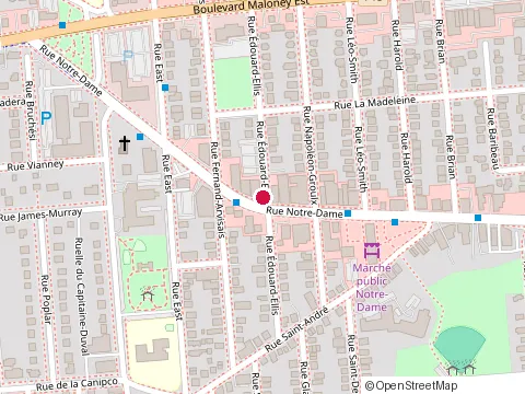 Location of Restaurant Rendez-Vous Marcel at 293 Rue Notre-Dame, Gatineau