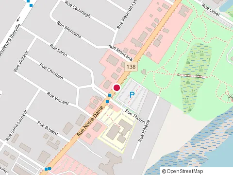 Location of Restaurant Rouge Steakhouse at 364 Rue Notre-Dame, Repentigny