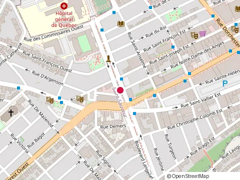 Location of Restaurant Tamtam Cafe at 421 boulevard Langelier, Québec