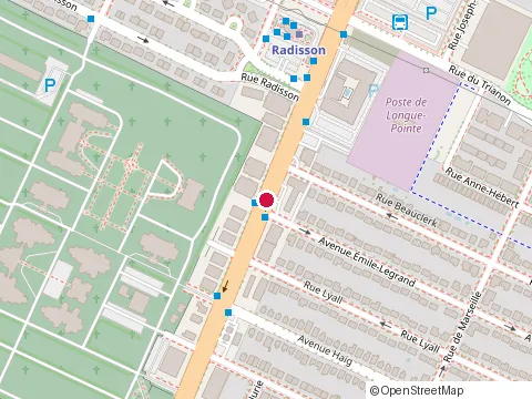 Location of Restaurant Tiki Dore at 6976 Rue Sherbrooke E, Montréal
