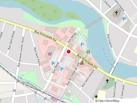 Location of Restaurant Valentine at 244 Rue Principale E, Farnham